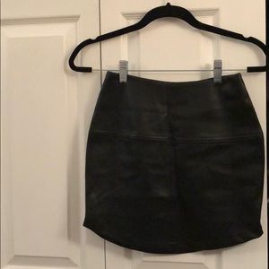 Lulus leather mini skirt